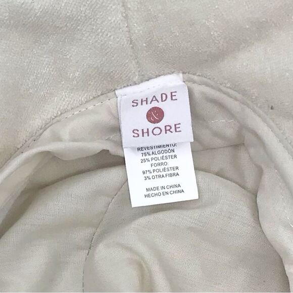 Shade and Shore Bundle of 2 Green Tan Terry Cloth Bucket Beach Hats NEW - Picture 11 of 12